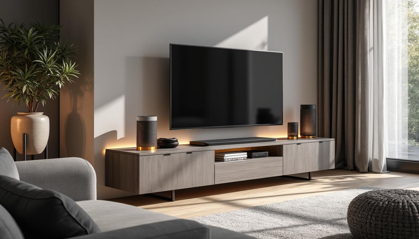 découvrez le meuble tv 130 cm en gris cendré de kikua, un choix élégant et moderne pour sublimer votre décoration intérieure. alliant style et fonctionnalité, ce meuble s'intègre parfaitement dans tout espace, apportant une touche sophistiquée à votre salon.