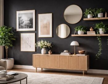découvrez comment sublimer un mur noir avec des objets de décoration adaptés pour créer une ambiance élégante et chaleureuse dans votre intérieur.