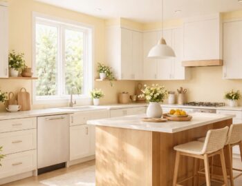 découvrez comment la peinture jaune pâle peut transformer votre cuisine en un espace lumineux et doux, idéal pour une ambiance chaleureuse et accueillante.