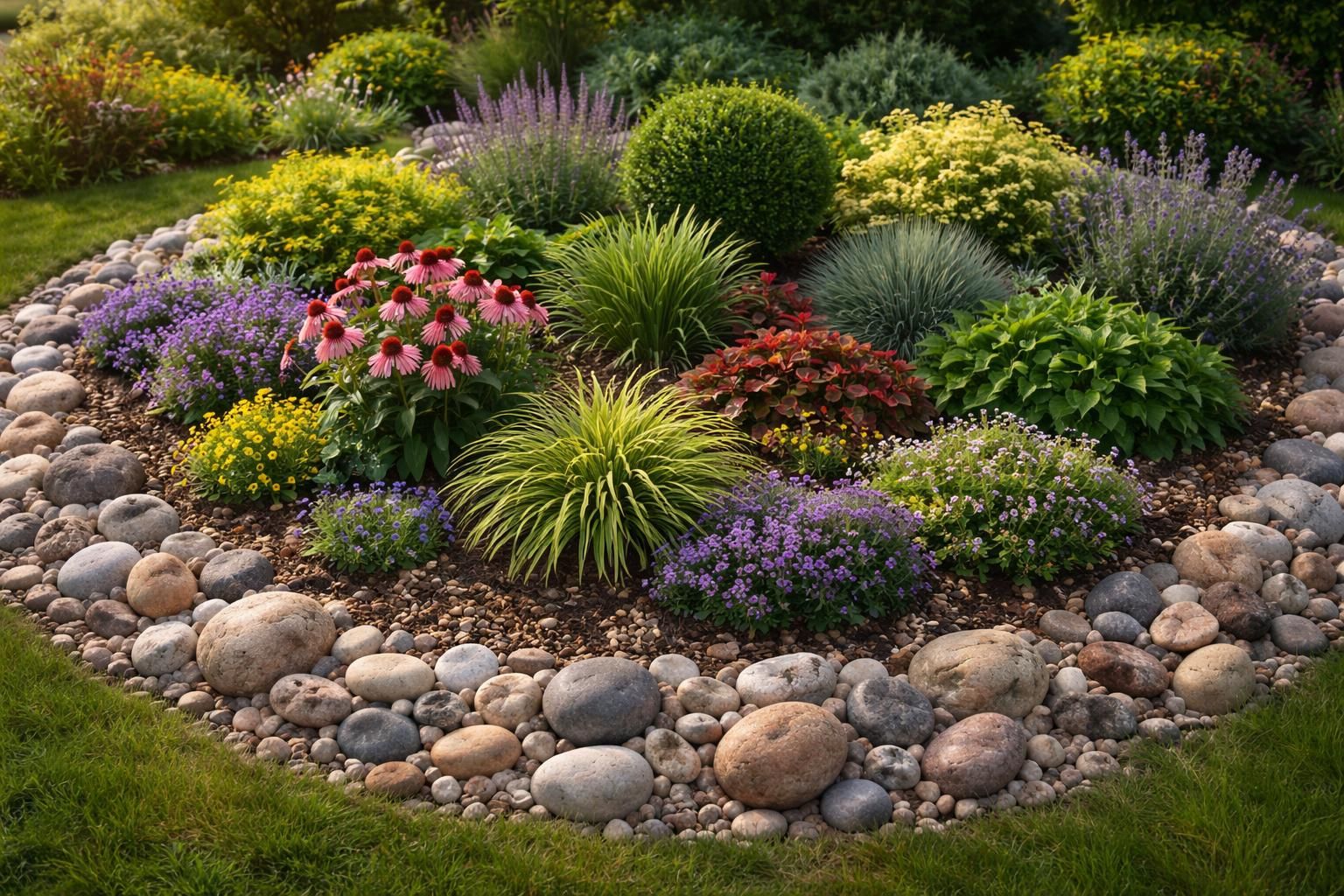 apprenez comment aménager un parterre de plantes avec des cailloux pour créer un espace extérieur esthétique et facile à entretenir.