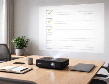 découvrez comment projeter efficacement votre checklist travaux en bureau grâce au vidéoprojecteur acer, pour une organisation optimale et une collaboration simplifiée.