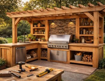 découvrez comment fabriquer vous-même une cuisine extérieure en bois, avec des conseils pratiques et des étapes faciles pour créer un espace fonctionnel et esthétique dans votre jardin.