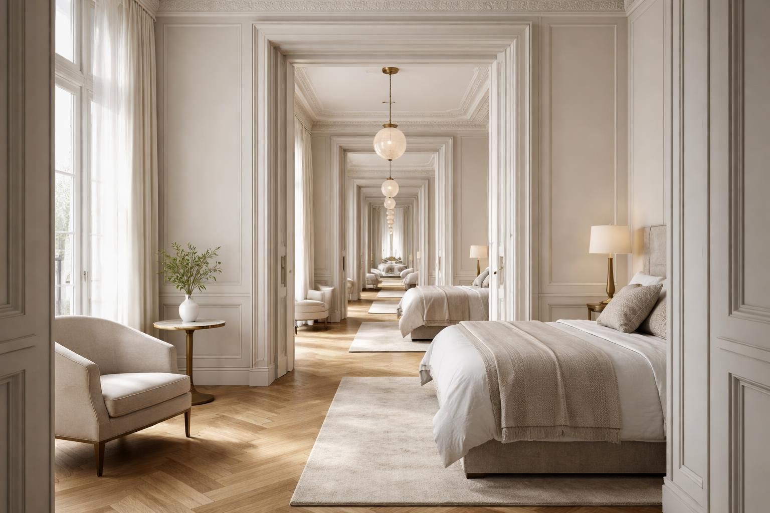 découvrez comment les chambres en enfilade allient élégance et fonctionnalité, incarnant une tendance intemporelle en architecture pour un intérieur harmonieux et convivial.