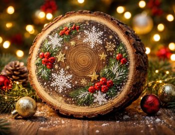 découvrez pourquoi la peinture sur rondin de bois est une idée originale et festive pour décorer votre noël avec charme et authenticité.