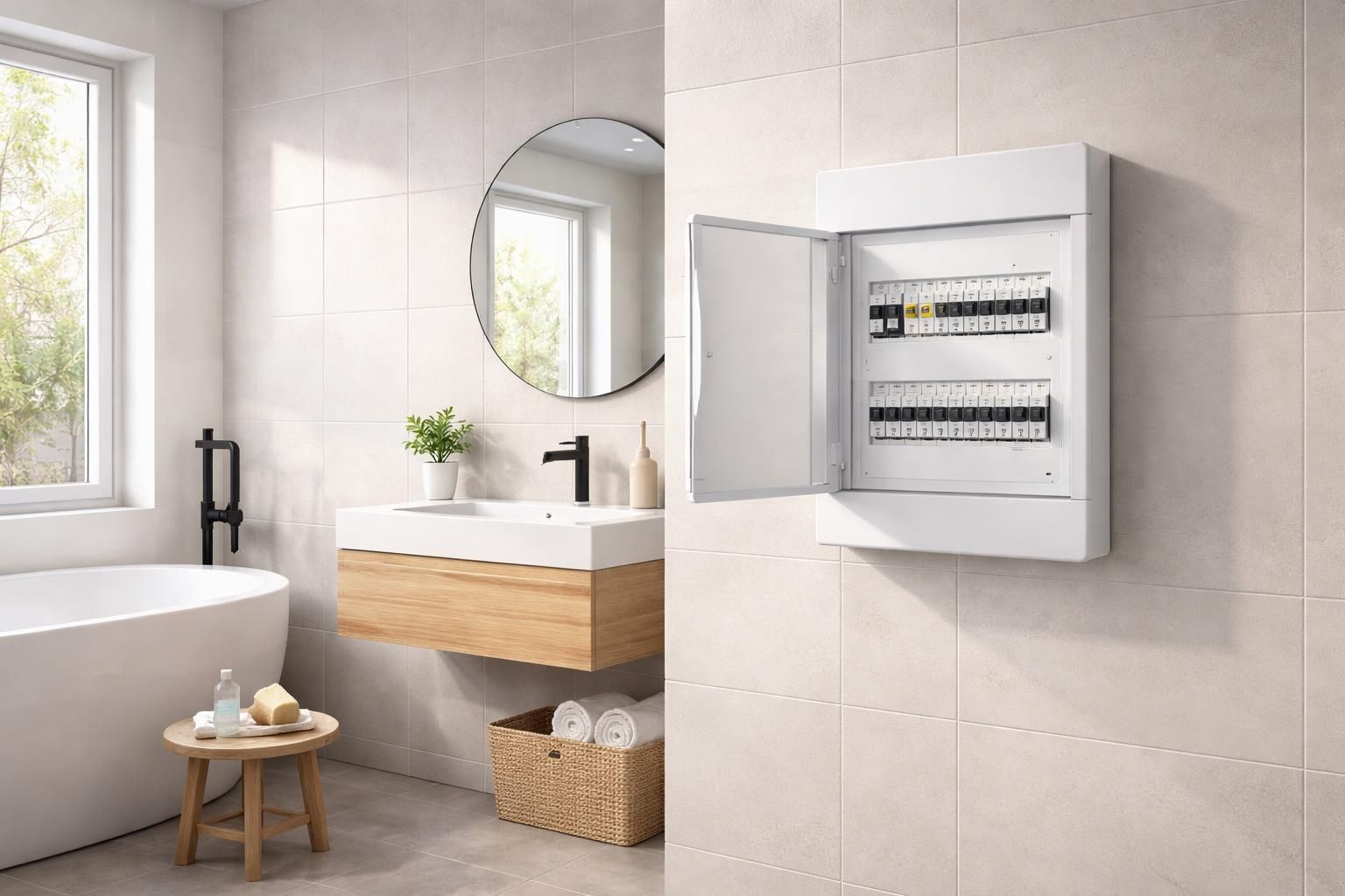 découvrez les normes de sécurité essentielles pour l'installation d'un tableau électrique dans la salle de bain et garantissez une protection optimale contre les risques électriques.