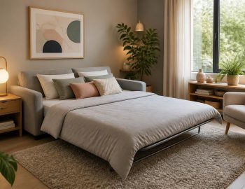 découvrez comment aménager une chambre d'amis avec un clic-clac alliant confort et design pour un espace à la fois pratique et esthétique.